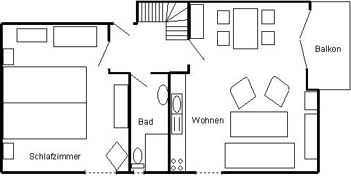 Skizze der Ferienwohnung (6 KB)